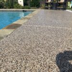 Pool deck concrete coating service
