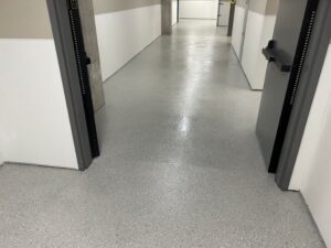 Commercial flooring for hallway